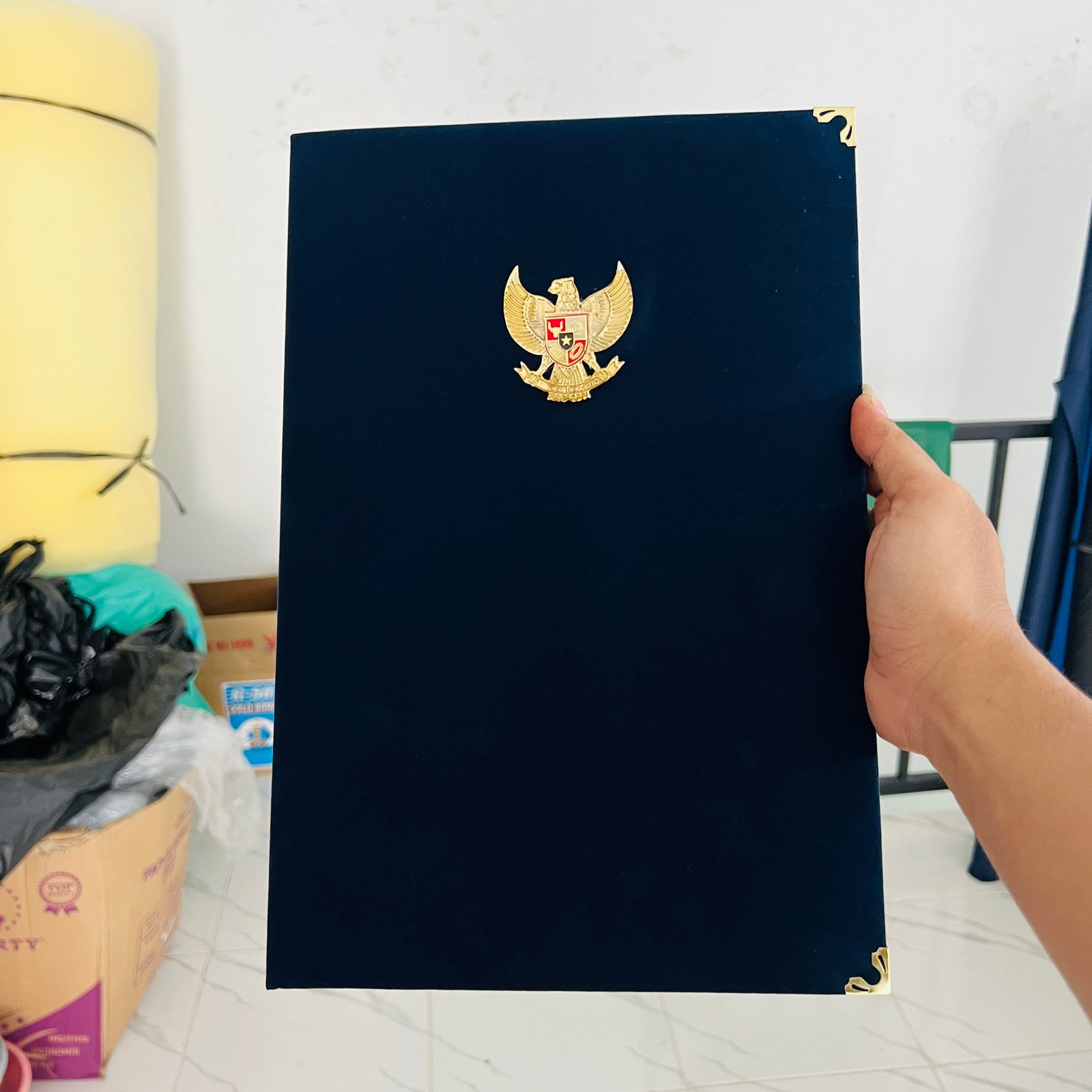 Map Bludru Premium Coating Garuda Kuningan (BISA REQUEST WARNA)